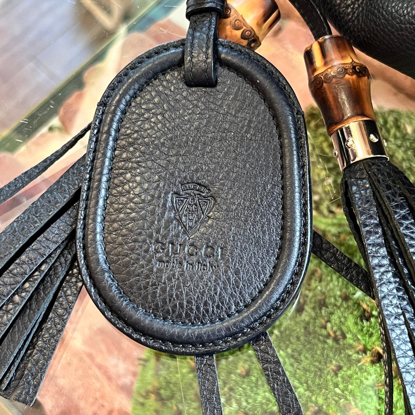 GUCCI Hasler Techno Horsebit Leather Hobo Bag