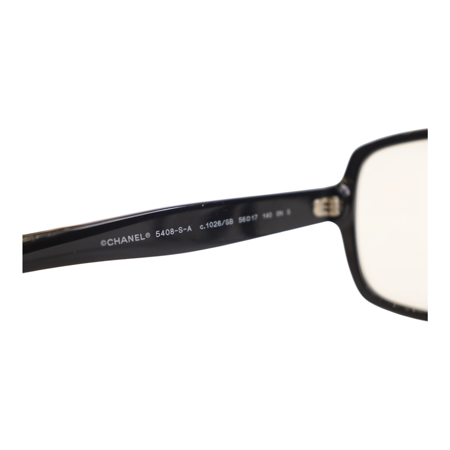 Chanel Rectangular Frame Logo Glasses