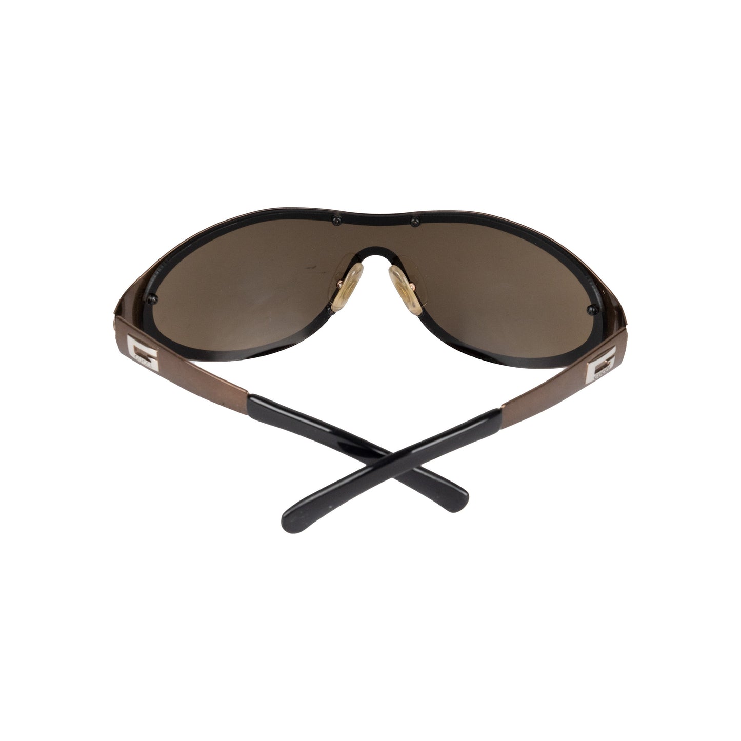 GLM-- Metallic Shield Sunglasses - '90s