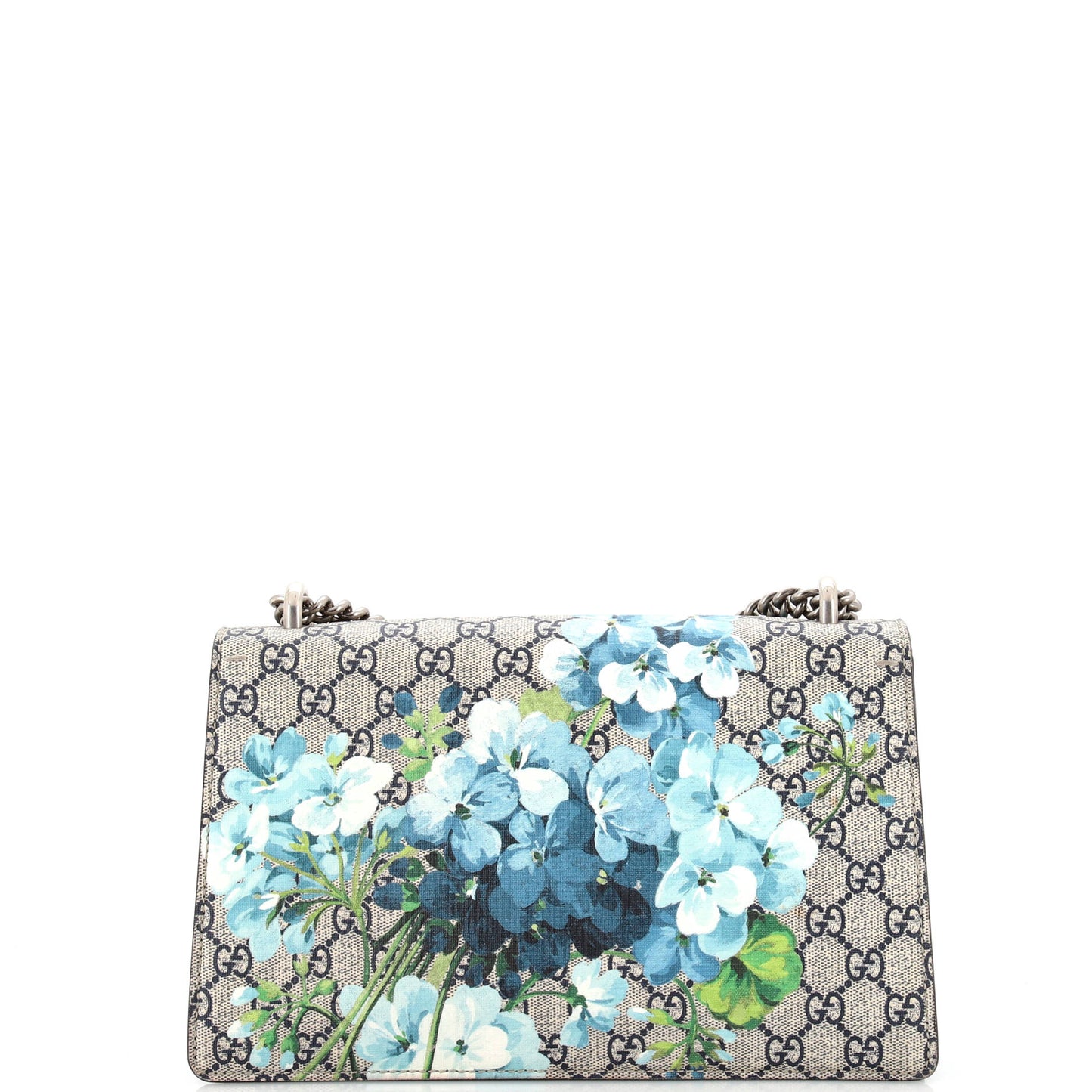 Dionysus Bag Blooms Print GG Coated Canvas Small