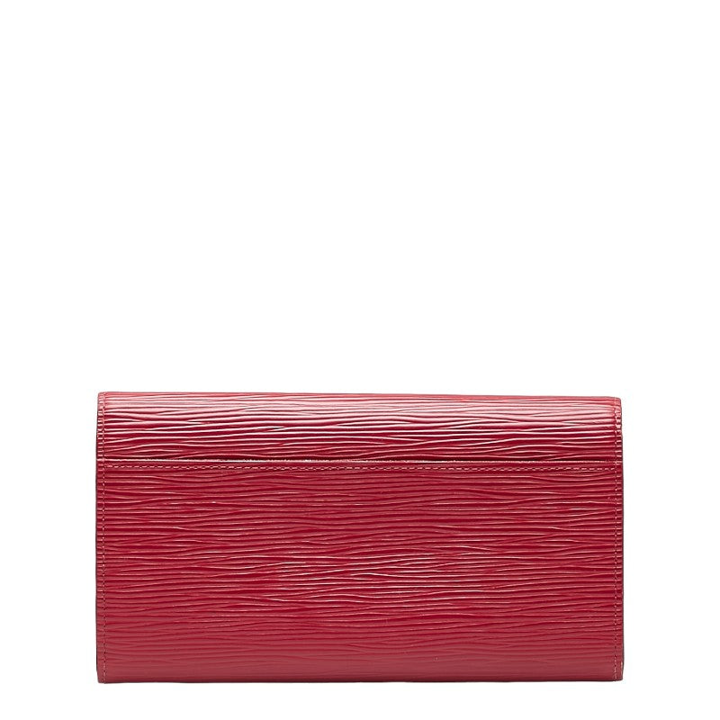 Louis Vuitton Epic Portfolio Sarah Long Wallet M60580 Fushai Pink Leather  Louis Vuitton