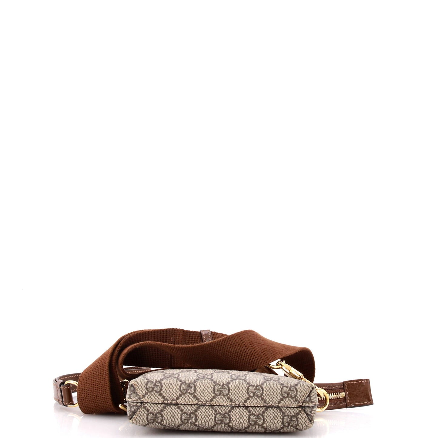 Interlocking G Patch Wristlet Messenger Bag GG Coated Canvas Mini