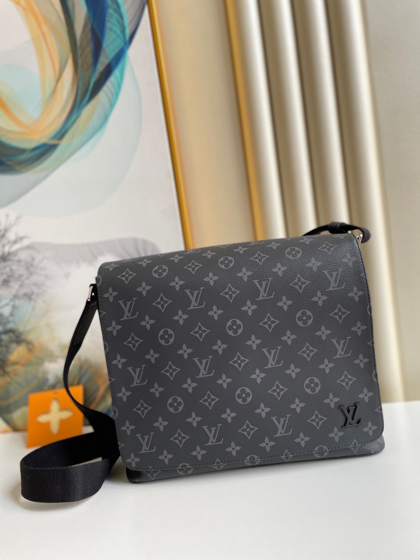 LV GLAMIstrict MM Monogram Eclipse Canvas For Men, Bags, Shoulder And Crossbody Bags 12.2in/31cm LV M44001