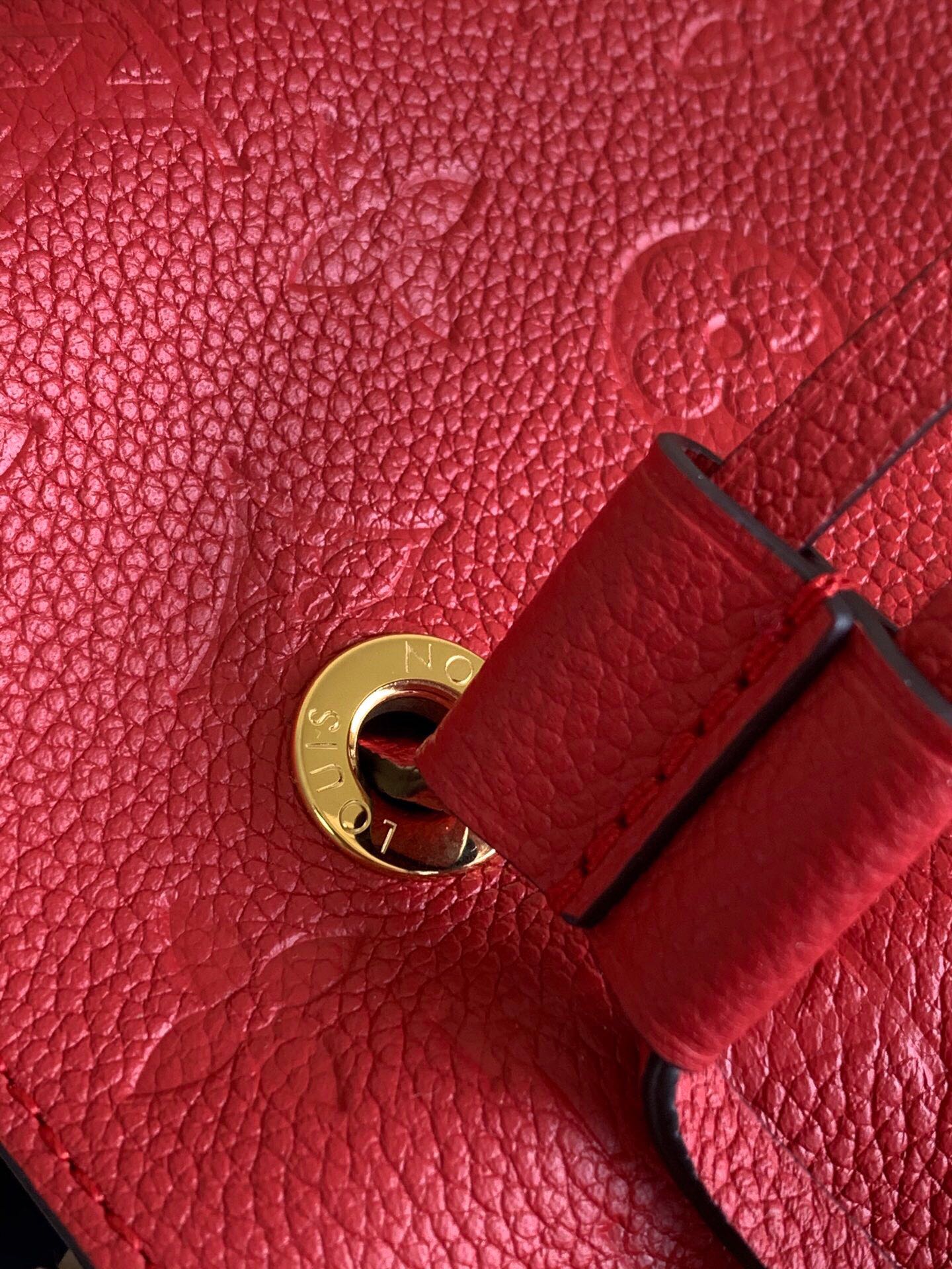 LV NeoNoe MM Bucket Bag Monogram Empreinte Red For Women, WomenÃ¢â‚¬â„¢s Bags, Shoulder Bags 10.2in/26cm LV