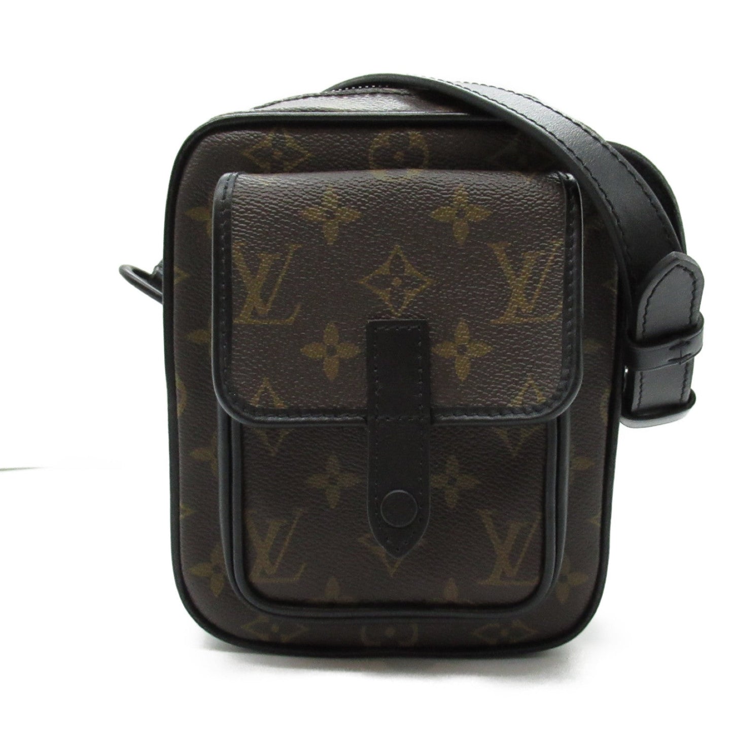 Louis Vuitton Christophers Wearable Wallet Shoulder Bag PVC Coated Canvas Monogram Macasters   Brown M69404