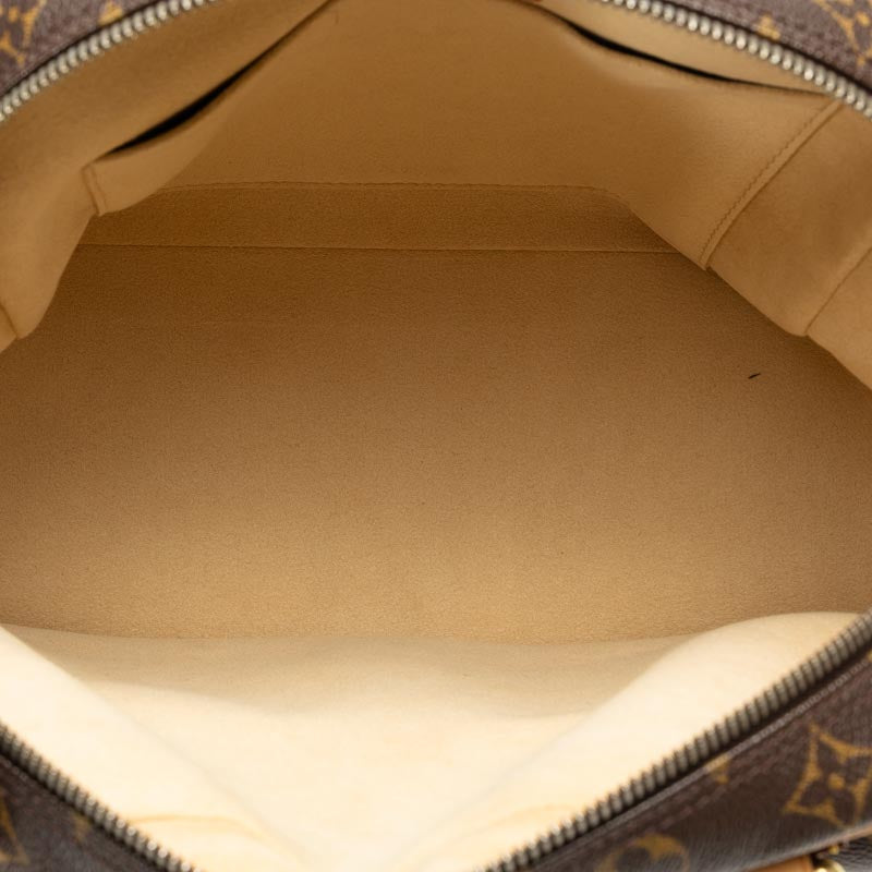 Louis Vuitton Monogram Manhattan PM Handbag M40026 Brown PVC Leather  Louis Vuitton