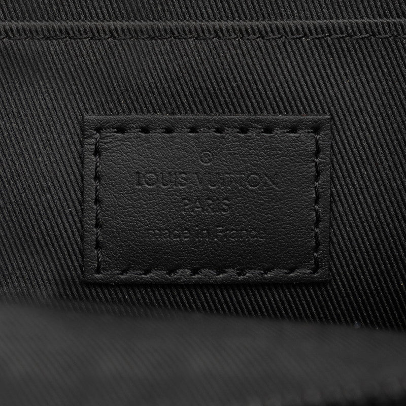 Louis Vuitton M57089 Noir Black Green Leather  Louis Vuitton LV Logo Pouch Shoulder Bag