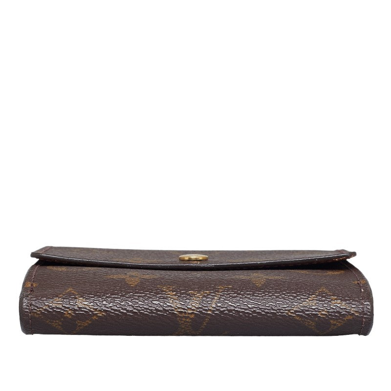 Louis Vuitton Monograms Portmoney Vie Cult Credy Three Folded Wallet M61652 Brown PVC Leather  Louis Vuitton