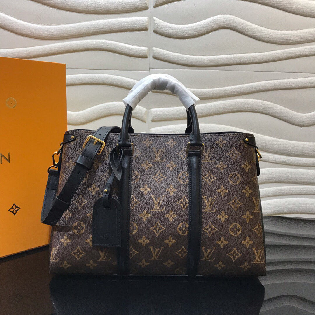 LV SoufGlamIot MM Monogram Canvas Black For Women, WoHandbag, Shoulder And Crossbody Bags 14.2in/36cm LV M44817
