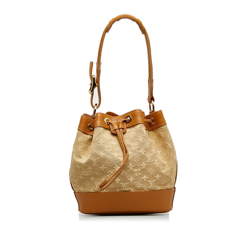 Louis Vuitton Monogram Mini Noelie Shoulder Bag M92689 Beige Brown Canvas Leather  Louis Vuitton