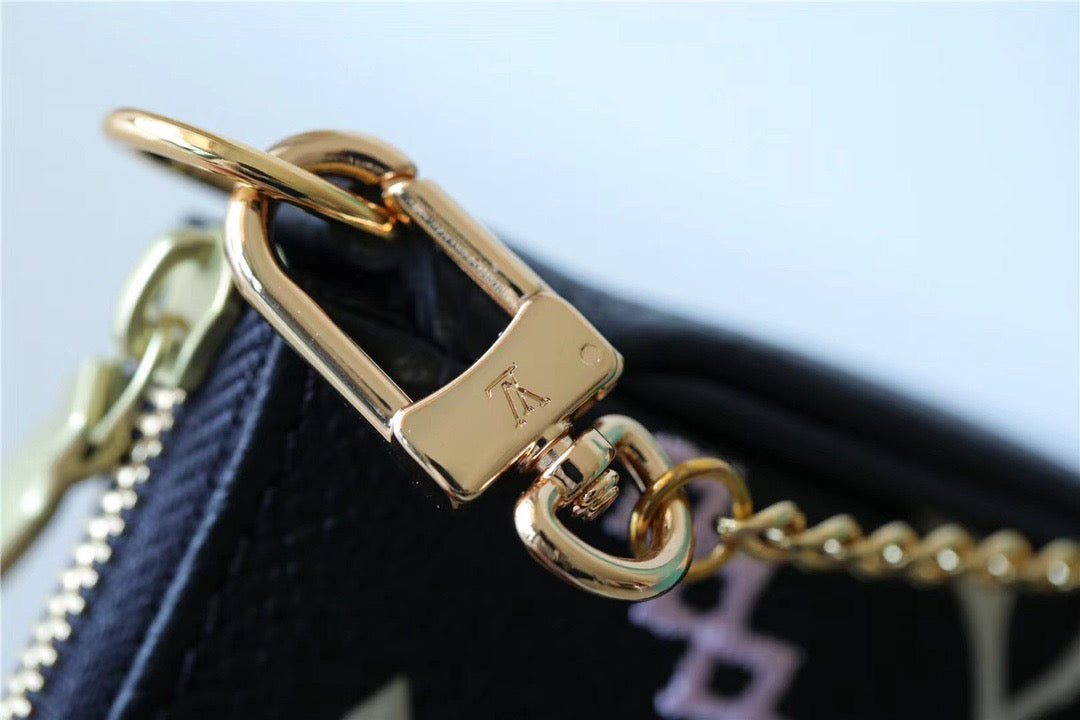 LV Mini Pochette AcGLAMIssoires Monogram Empreinte White For Women, WomenÃ¢â‚¬â„¢s Handbags, Shoulder Bags And Crossbody Bags 6.1in/15.5cm LVÃ‚Â 