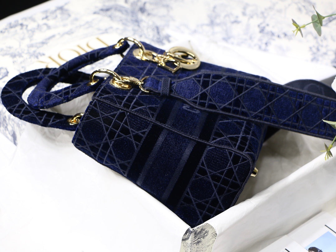 GLAMI MeGLAMIum Lady D-Lite Bag Blue For Women 9.5in/24cm CD M0565OROC