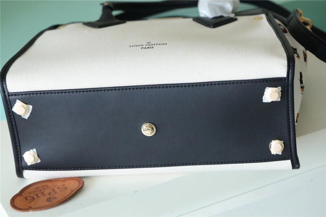 LV On My Side MM Bag Monogram GlamIower For Women 31cm/12.2 Inches Caramel Black LV M59842