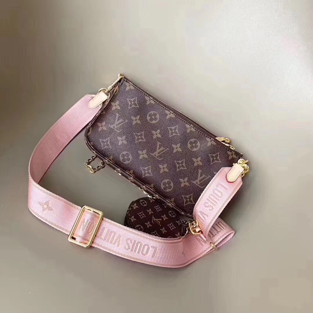 LV Multi Pochette AcGLAMIssoires Monogram Canvas For Women,  Shoulder And Crossbody Bags 24cm LV M44840