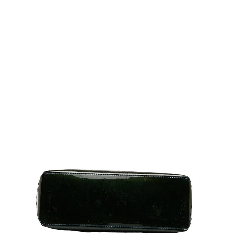 Louis Vuitton Monogram Vernis Wilshere PM Handbag M93684 Blue Green Patent Leather  Louis Vuitton