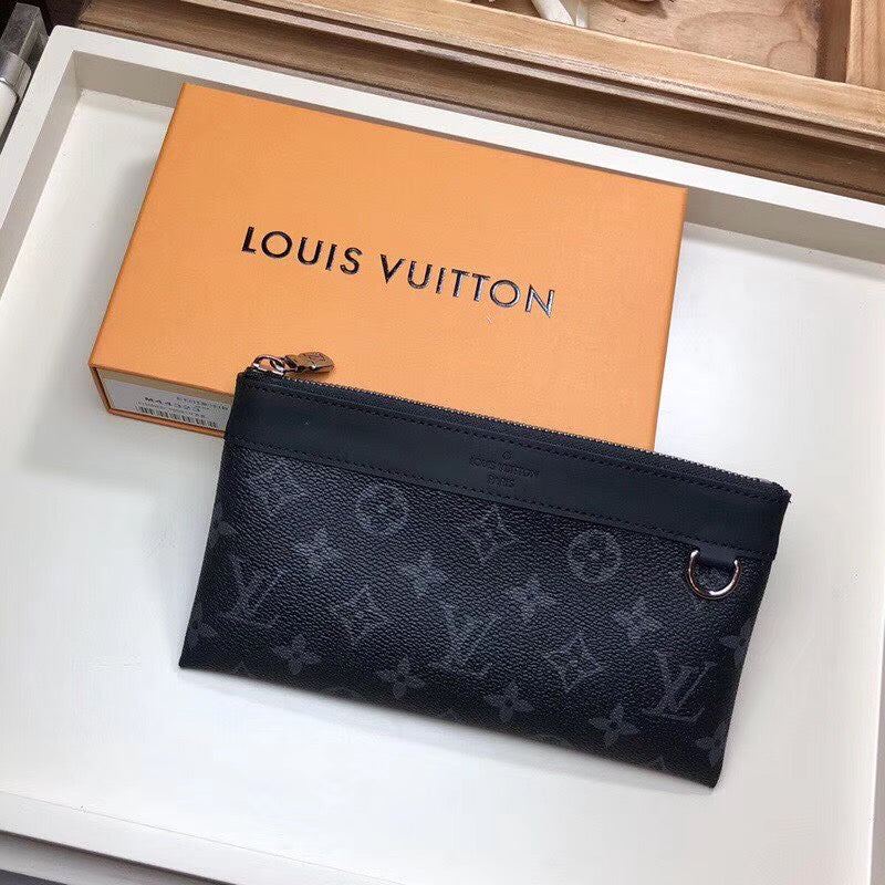 LV GLAMIscovery Pochette Monogram Pacific Canvas Black For Women, WoWallet 8.3in/21cm LV M44323