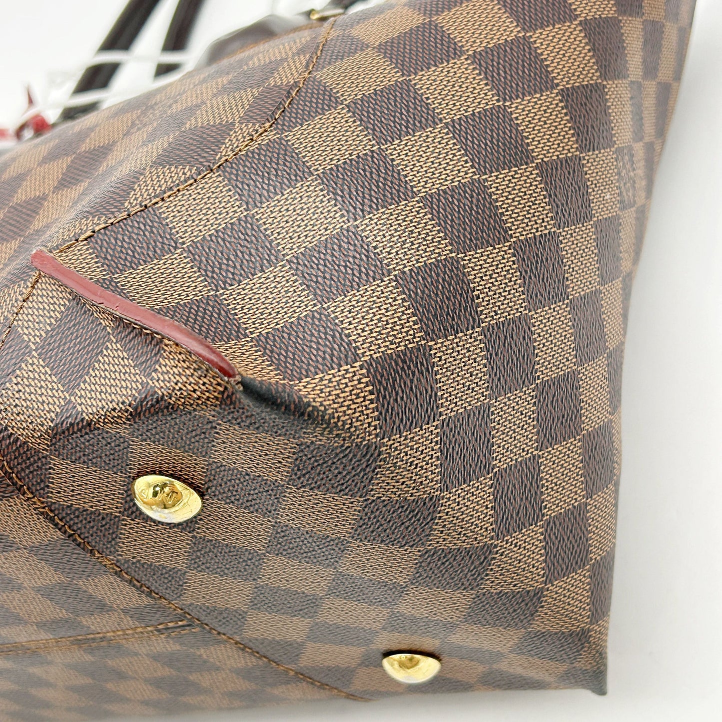 GLM-Damier Ebene Caissa Tote MM Cherry LA3102