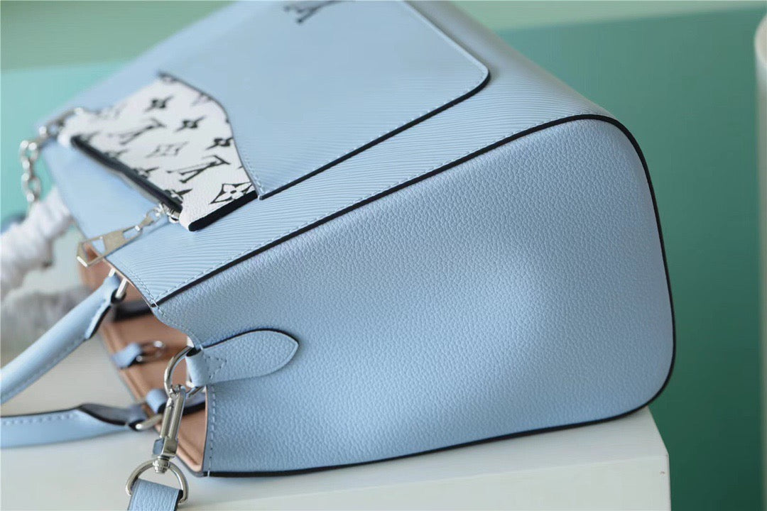 LV Marelle Tote MM Epi Bleu Nuage Blue For Women, WomenÃ¢â‚¬â„¢s Handbags, Shoulder And Crossbody Bags 11.8in/30cm LVÃ‚Â 