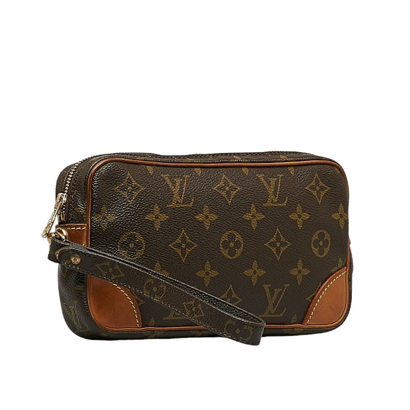 Louis Vuitton Monogram Marly Dragon PM Second Bag M51827 Brown PVC Leather  Louis Vuitton