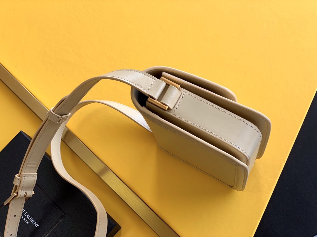 GLAMI Solferino Small Satchel Bag Beige In Box With Gold Hardware 7.4in/19cm YSl 6343060SX0W9207