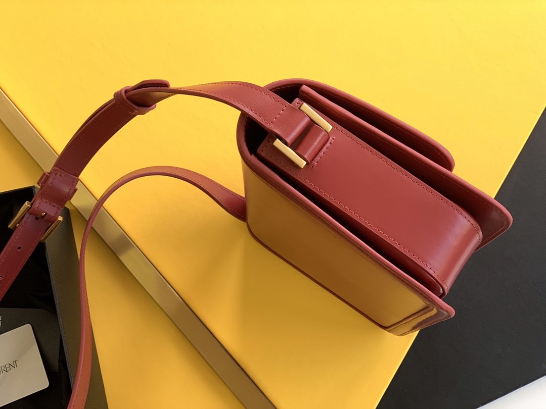 GLAMI Solferino MeGLAMIum Satchel Bag In Box Red With Gold Hardware For Women 9in/23cm YSL 6343050SX0W6805