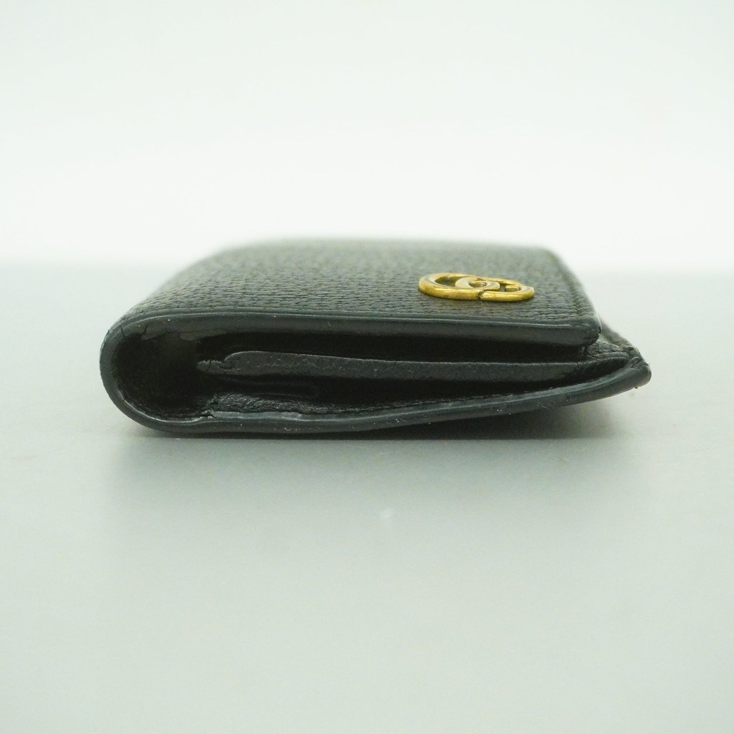GUCCI  GG Marmont 428740 Women's Leather Long Wallet [bi-fold] Black