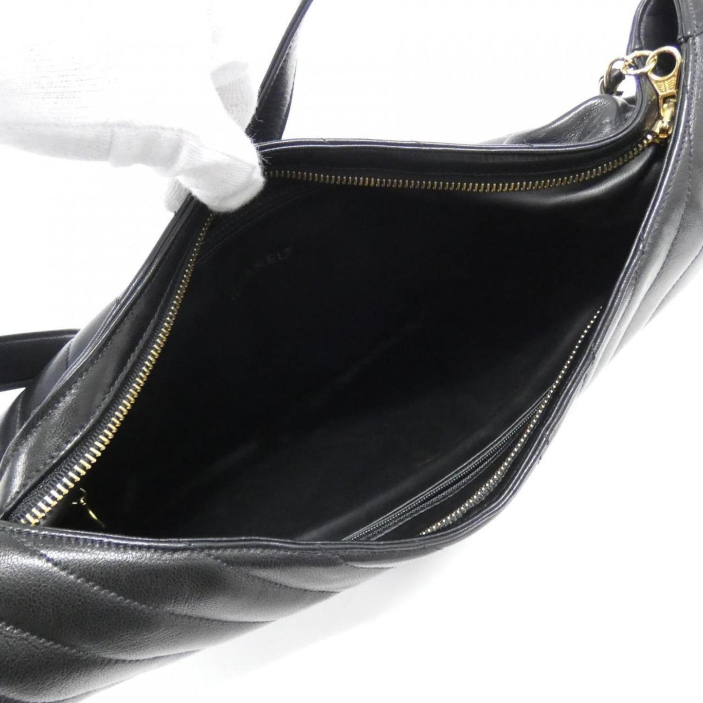 Chanel Chevron Quilted Leather Shoulder Bag