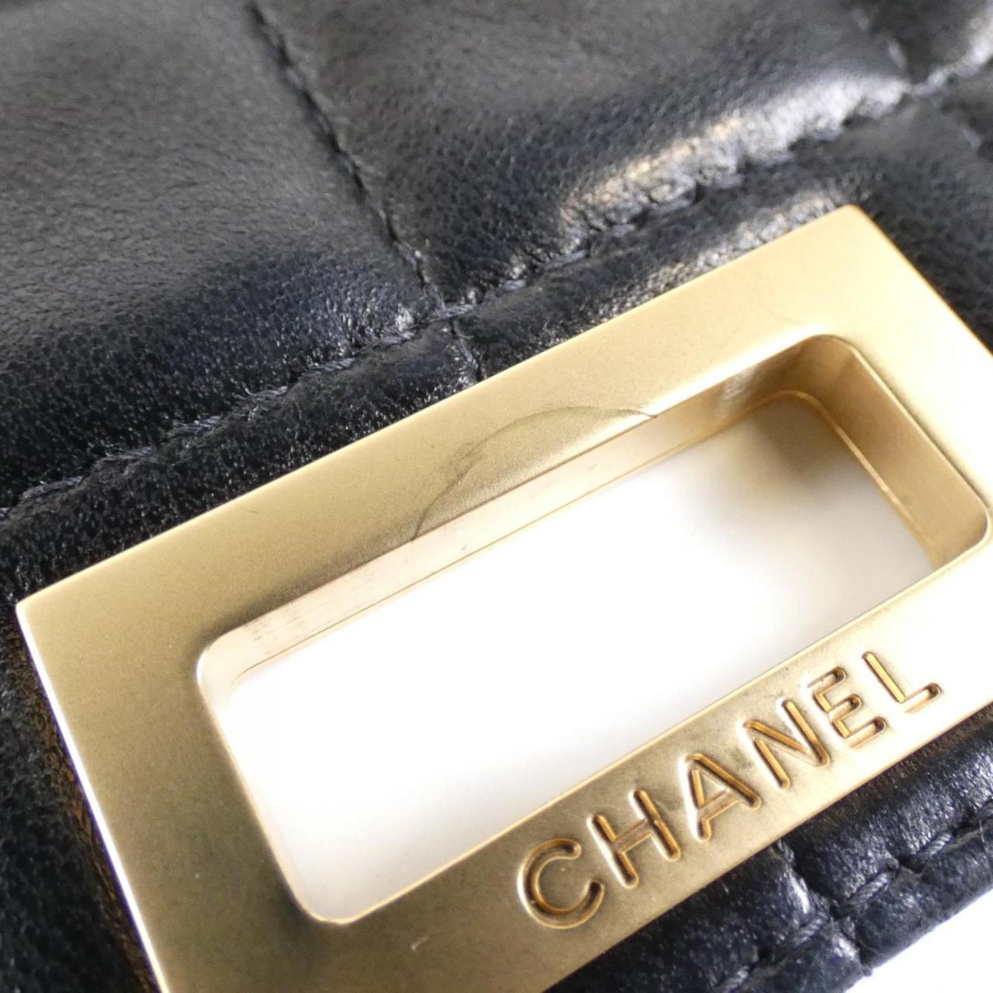 Chanel Quilted Lambskin Leather Chain Bag
