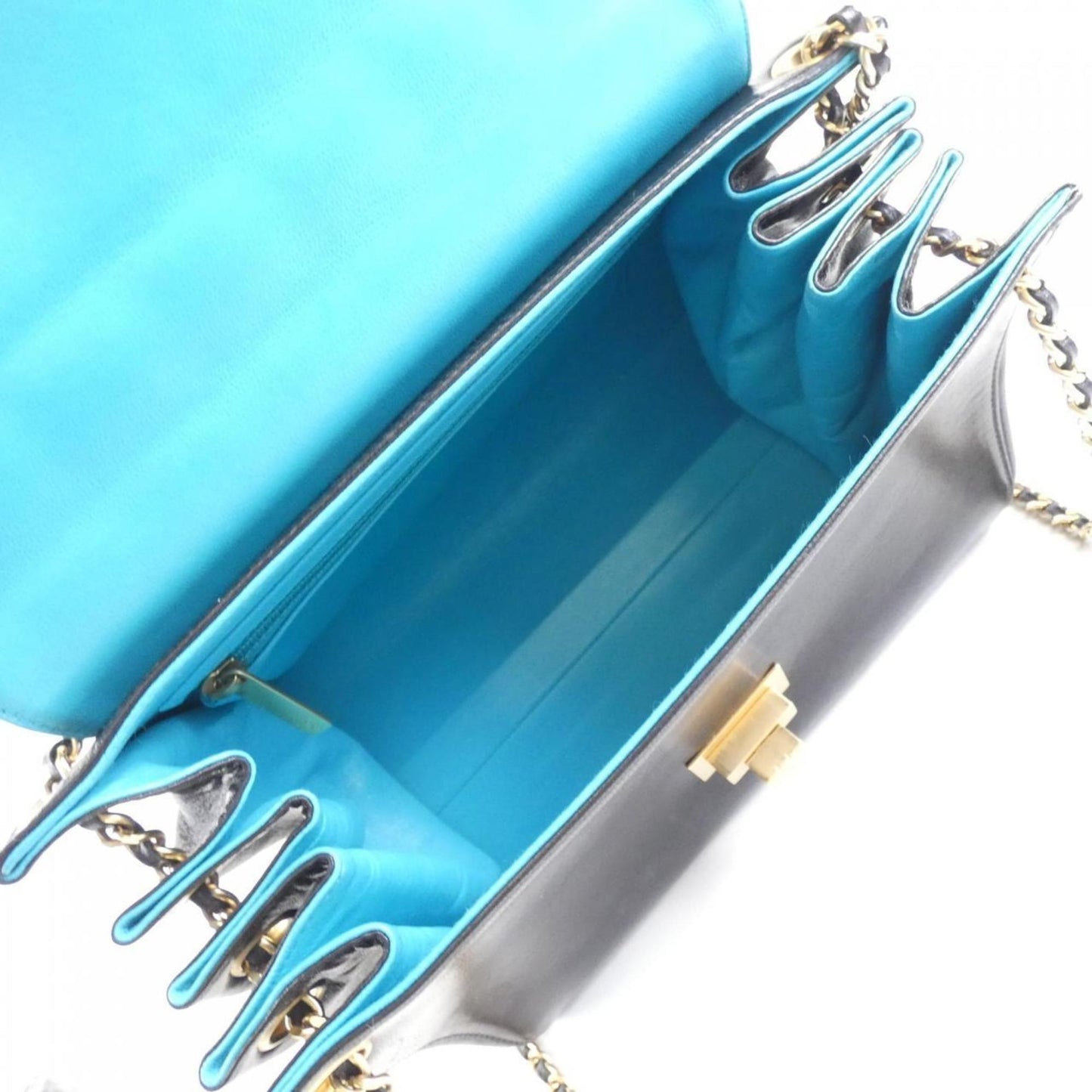 Chanel Quilted Lambskin Leather Chain Bag