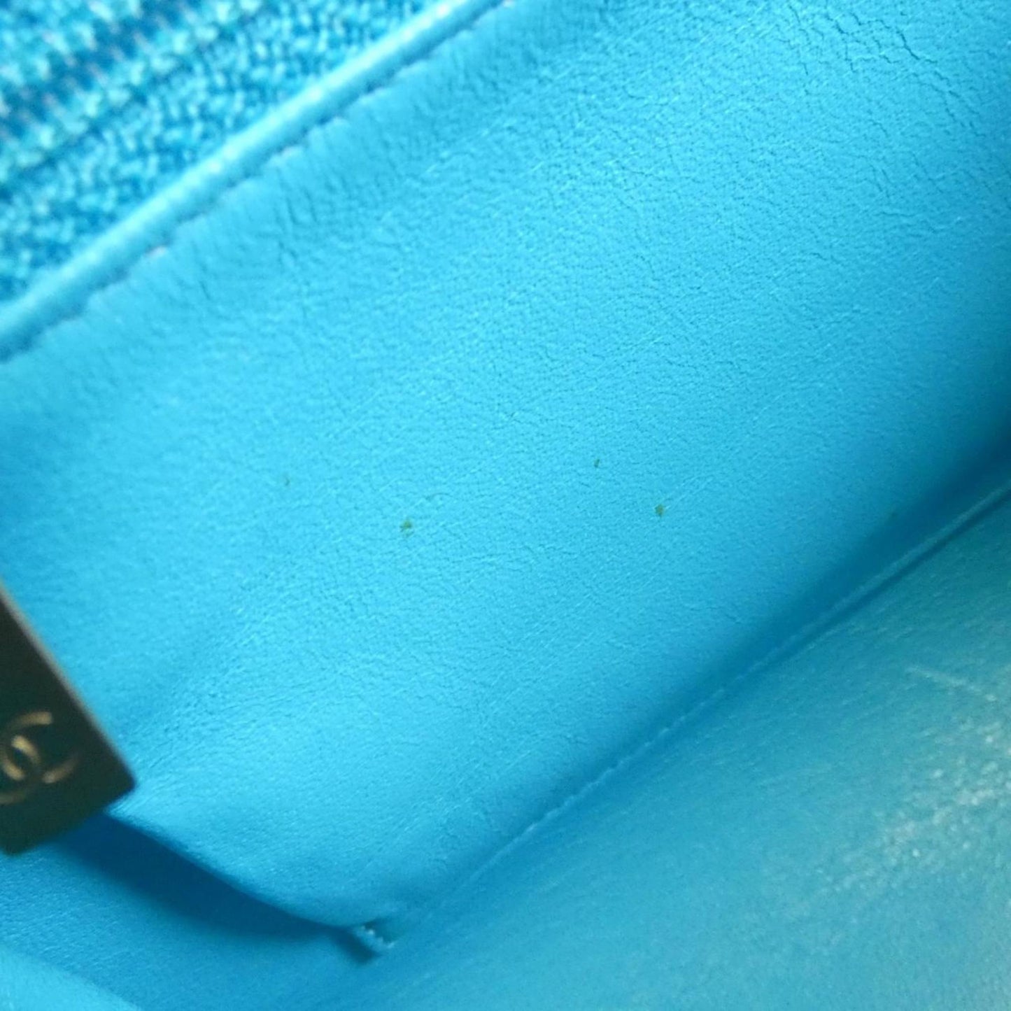 Chanel Quilted Lambskin Leather Chain Bag