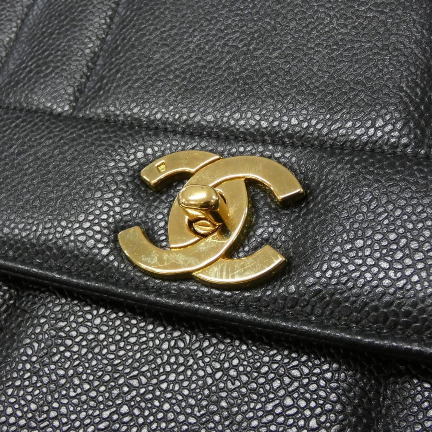 Chanel Caviar Leather TopHandle Handbag