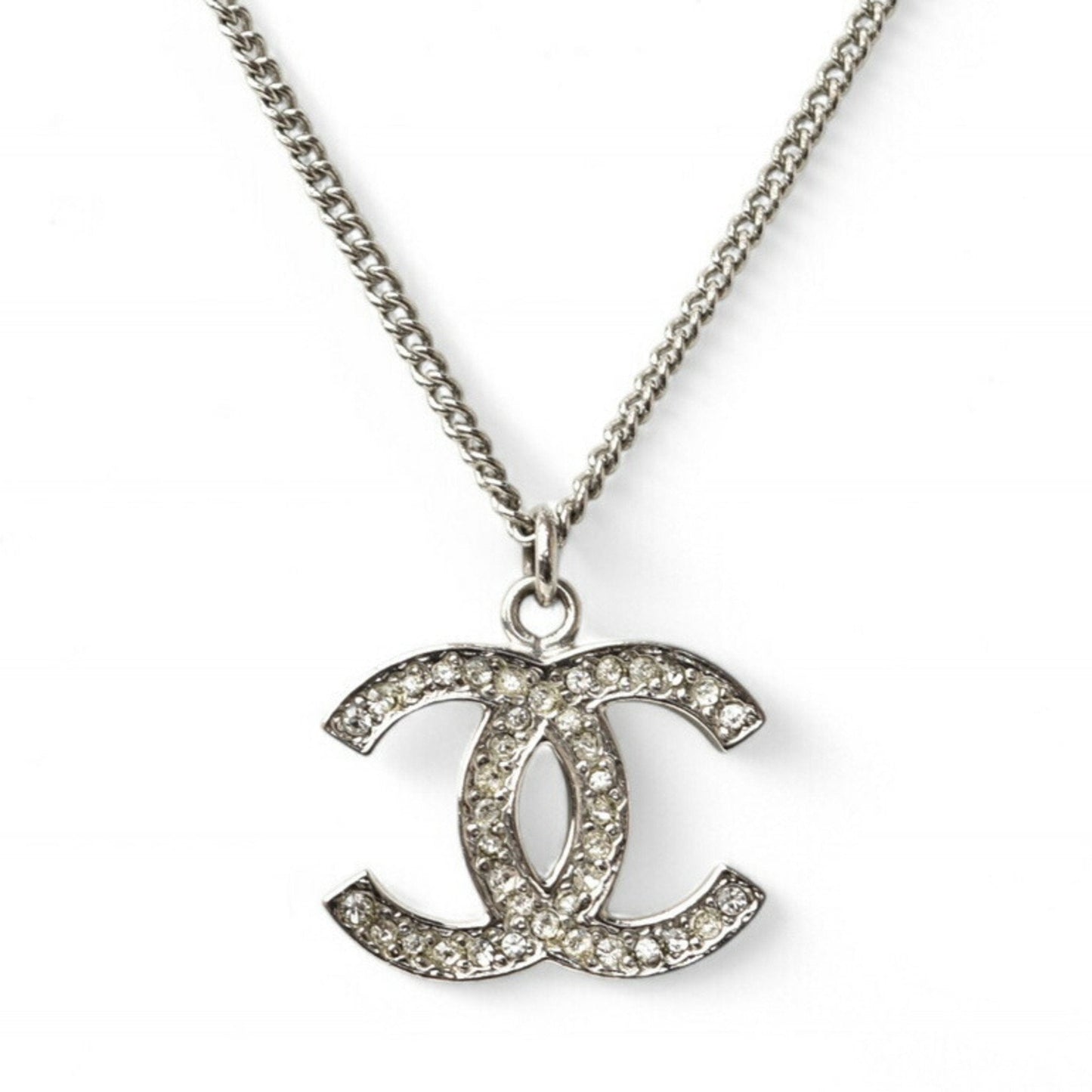 Chanel Elegant Metal Pendant Necklace with Box and Dust Bag