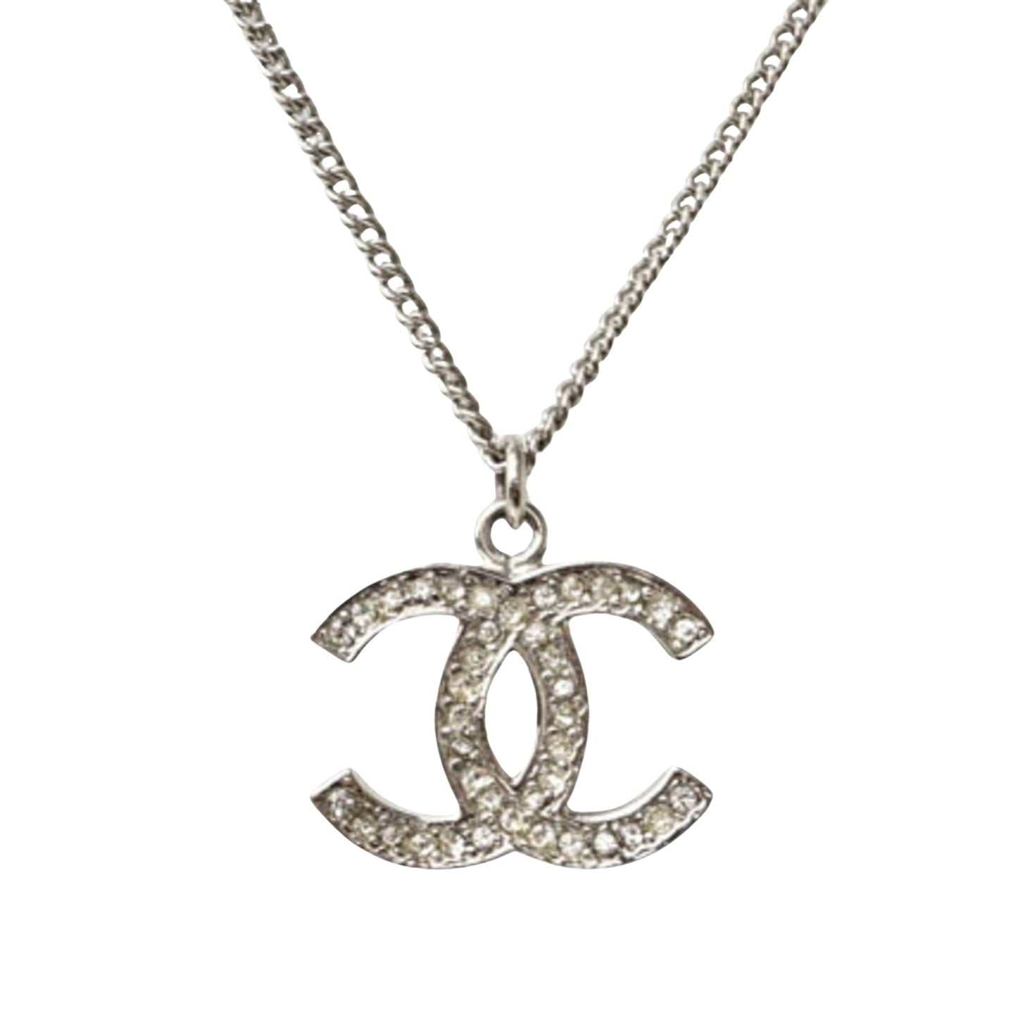 Chanel Elegant Metal Pendant Necklace with Box and Dust Bag