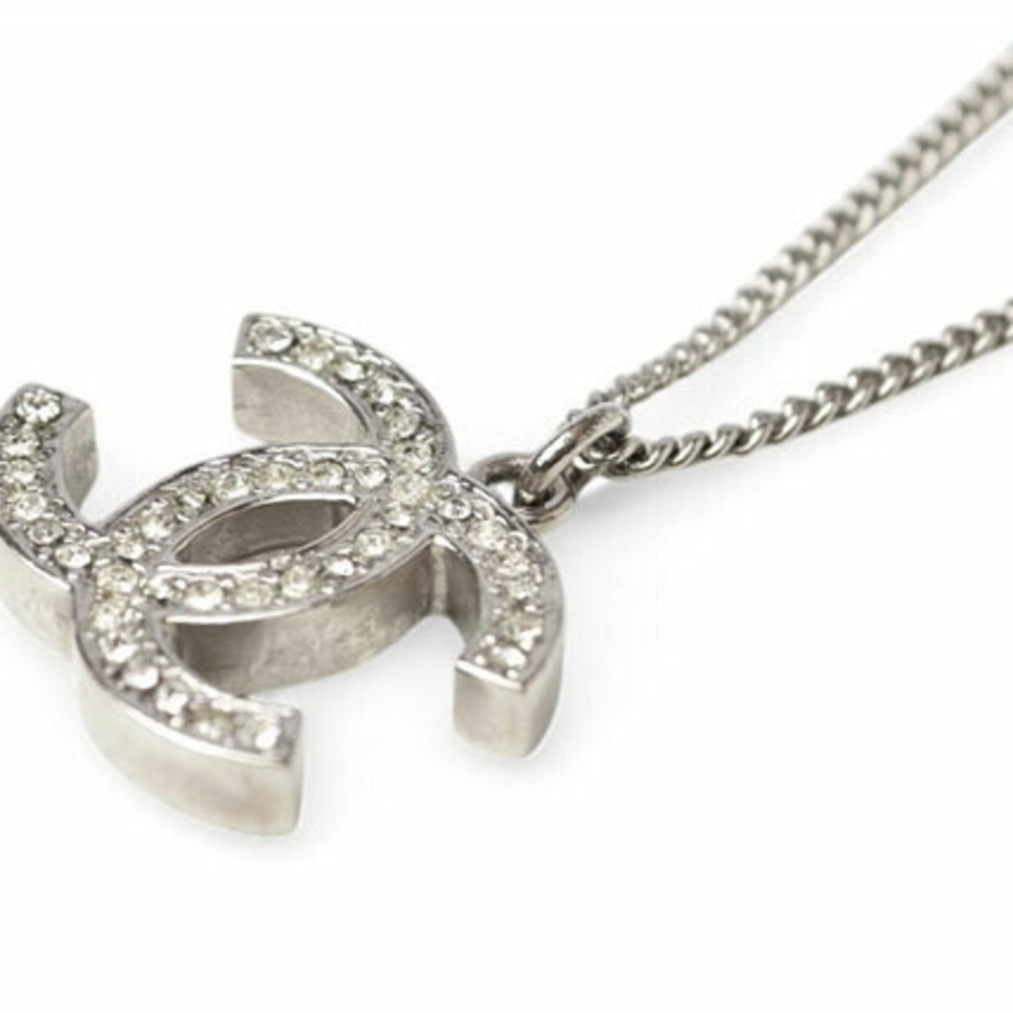 Chanel Elegant Metal Pendant Necklace with Box and Dust Bag