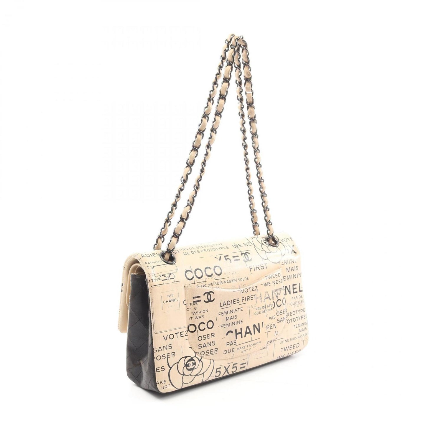 Chanel Chanel Printed Canvas Shoulder Bag