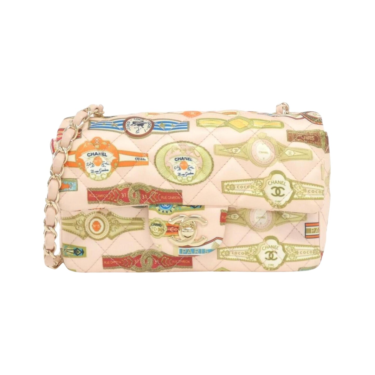 Chanel Classic Flap Cigar Print Quilted Bag
