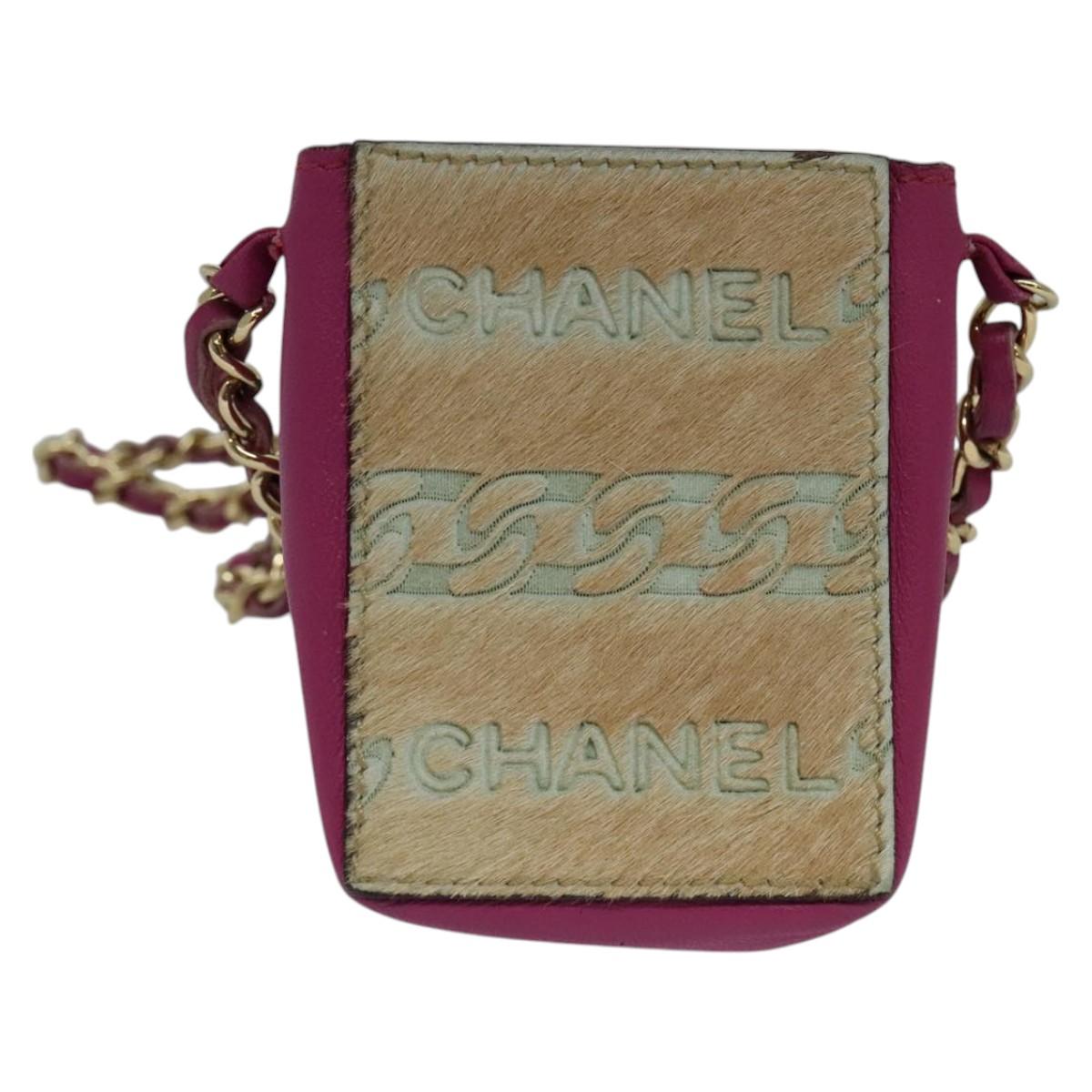 Chanel Faux Fur Mini Bag with Metal Fittings
