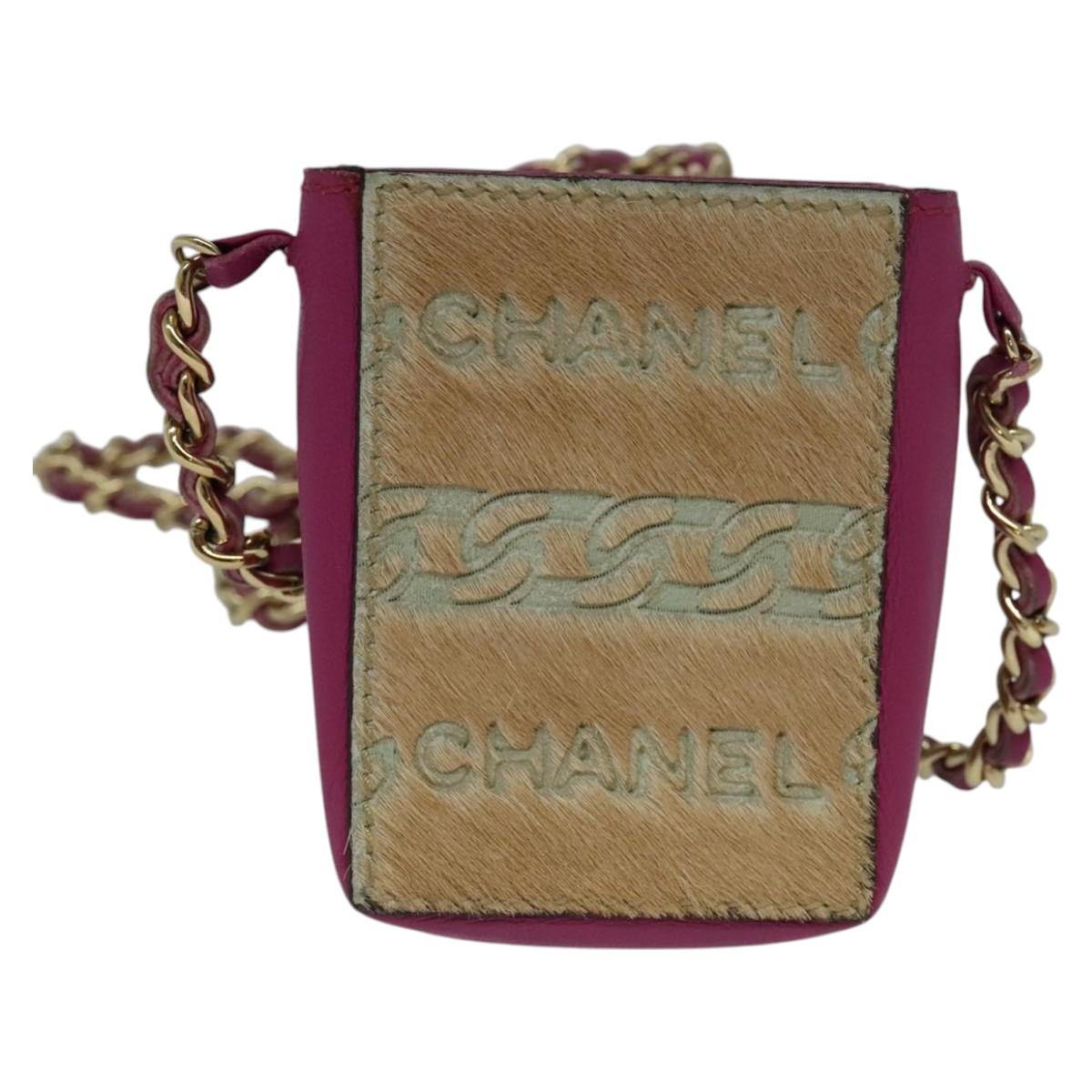 Chanel Faux Fur Mini Bag with Metal Fittings