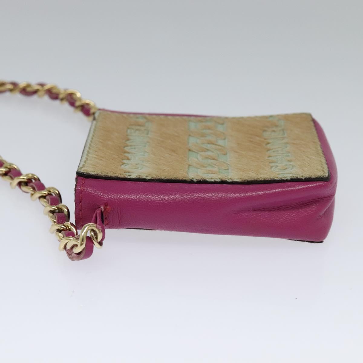 Chanel Faux Fur Mini Bag with Metal Fittings