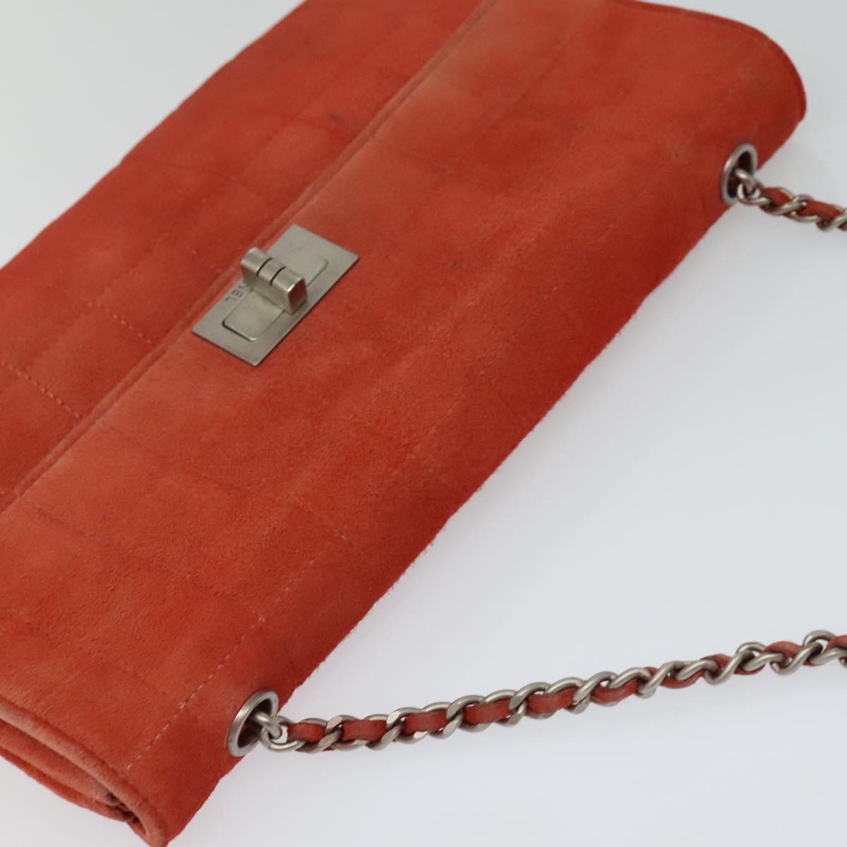 Chanel Quilted Suede Chain Bag
