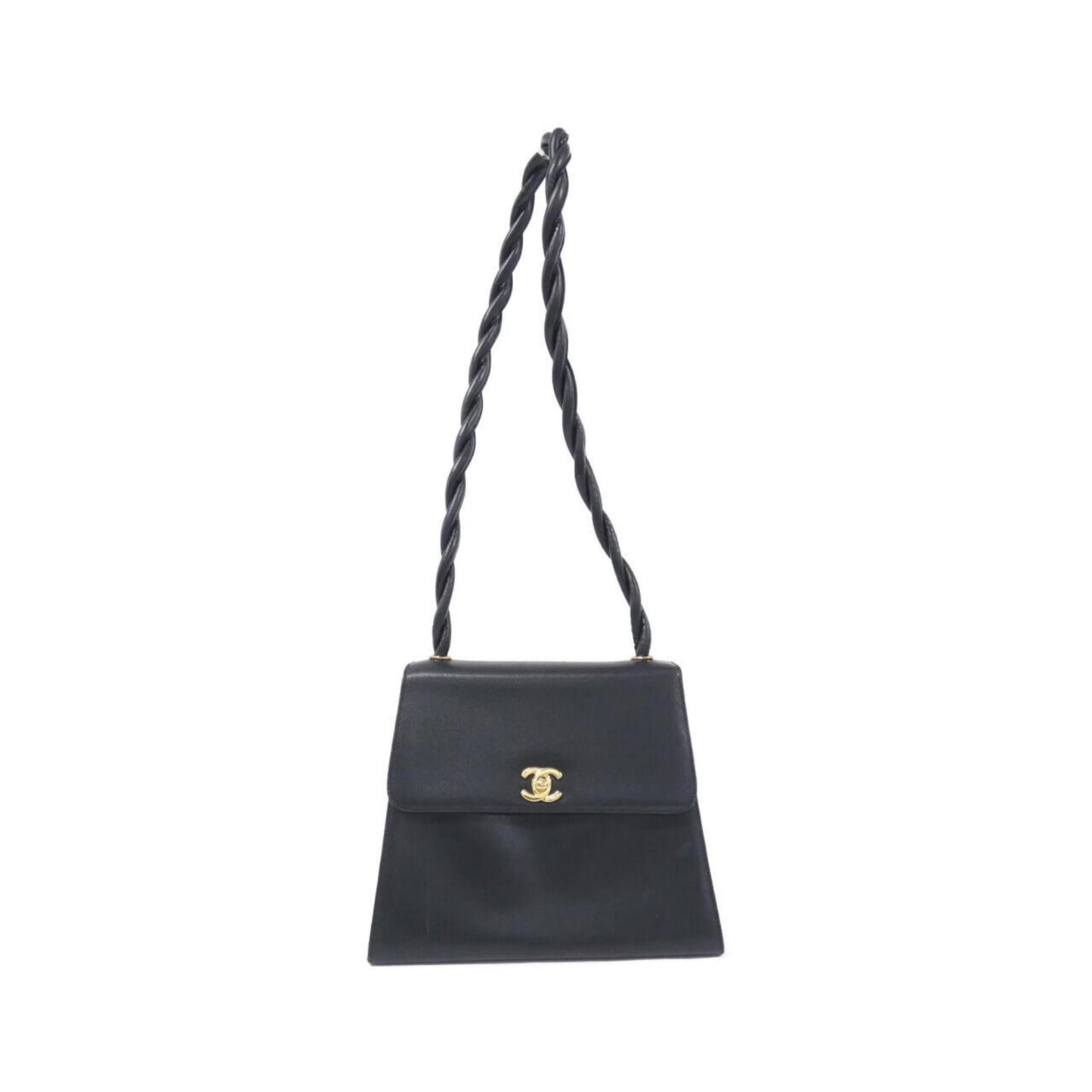 Chanel Twisted Strap Leather Shoulder Bag