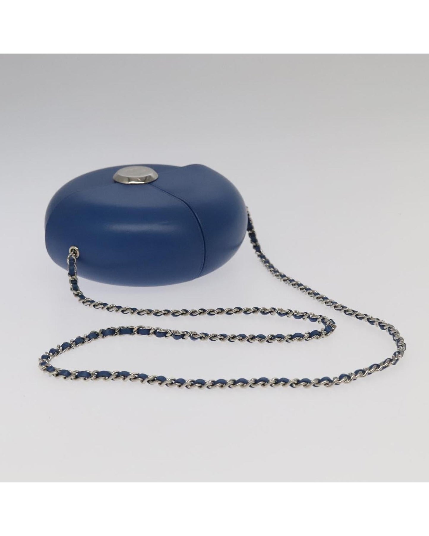 CHANEL Chain Shoulder Bag Lamb Skin CC Auth