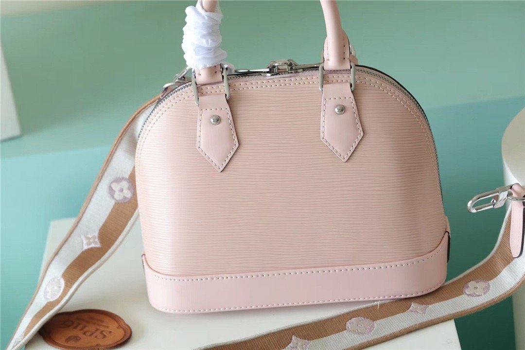 LV Alma GLAMI Epi Quartz White For Women,  Shoulder And Crossbody Bags 23.5cm/9.3in LV
