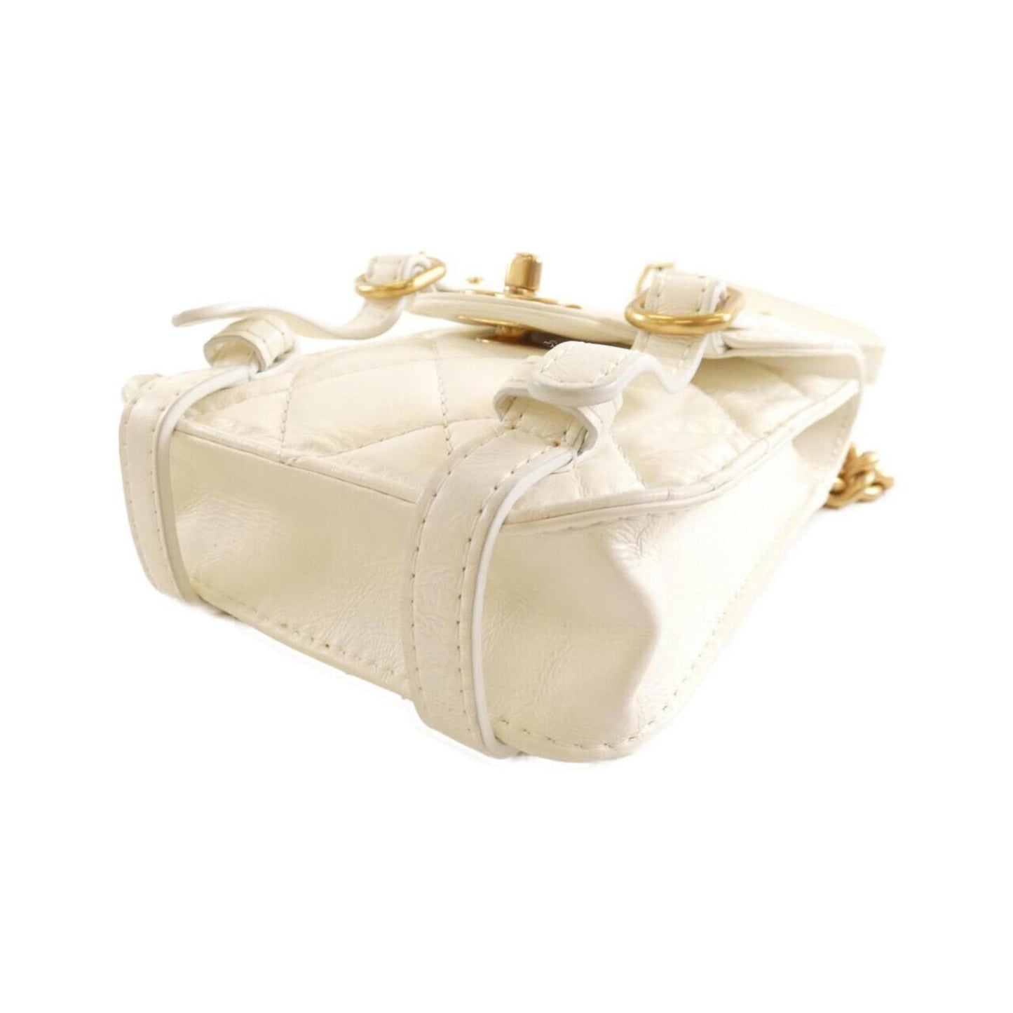 Chanel Mini Flap Leather Bag with Metal Fittings and Handle