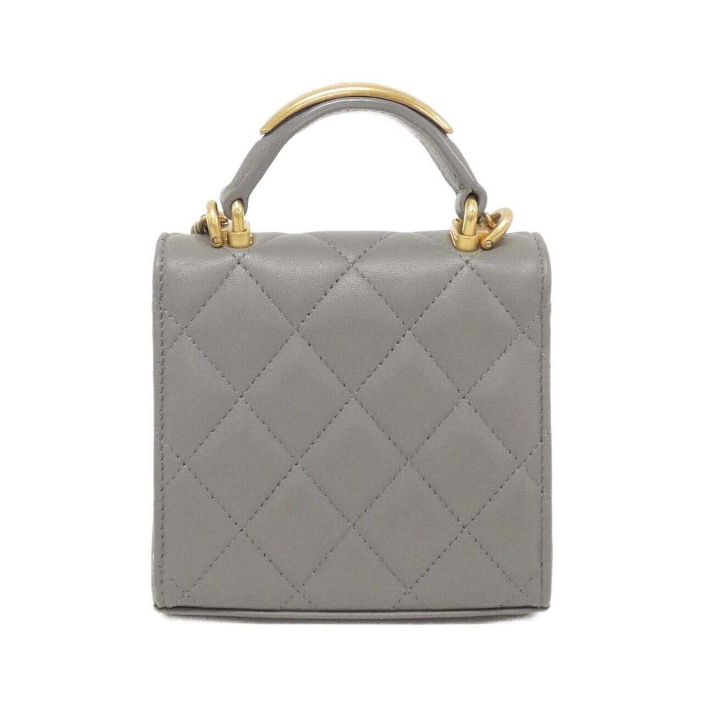 Chanel Leather Handle Bag with Box and Dust Bag
