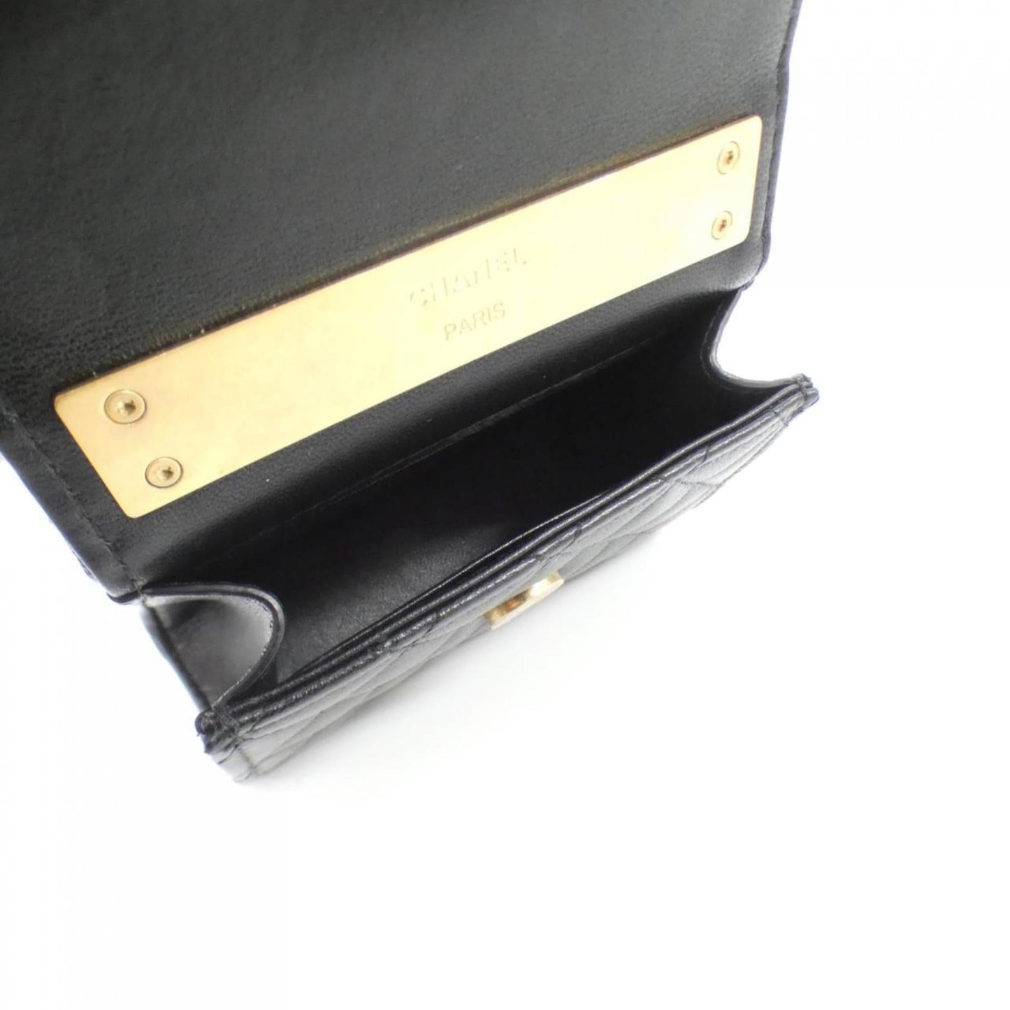 Chanel Leather Coco Handle Bag with Dust Bag and Good Condition