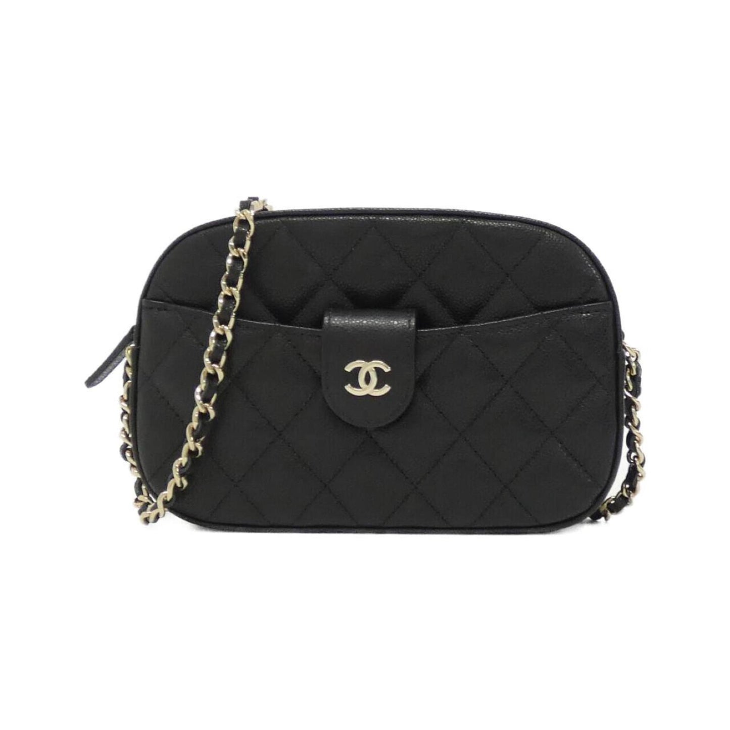 Chanel Leather Camera Bag with Dust Bag