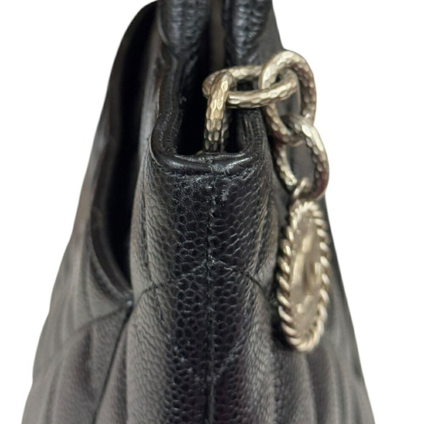 Chanel Leather Medaillon Tote Bag with Minor Wear