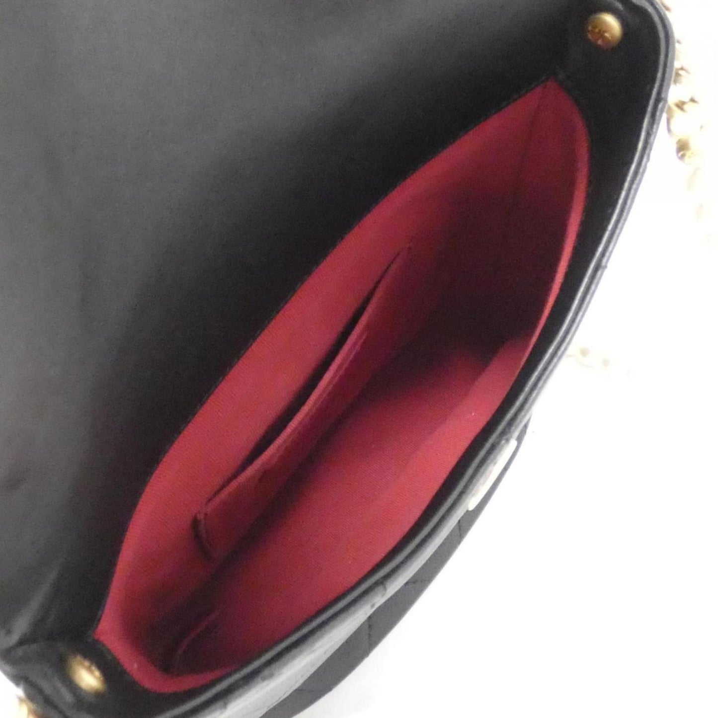 Chanel Luxury Leather Pearl Bag with Dust Bag