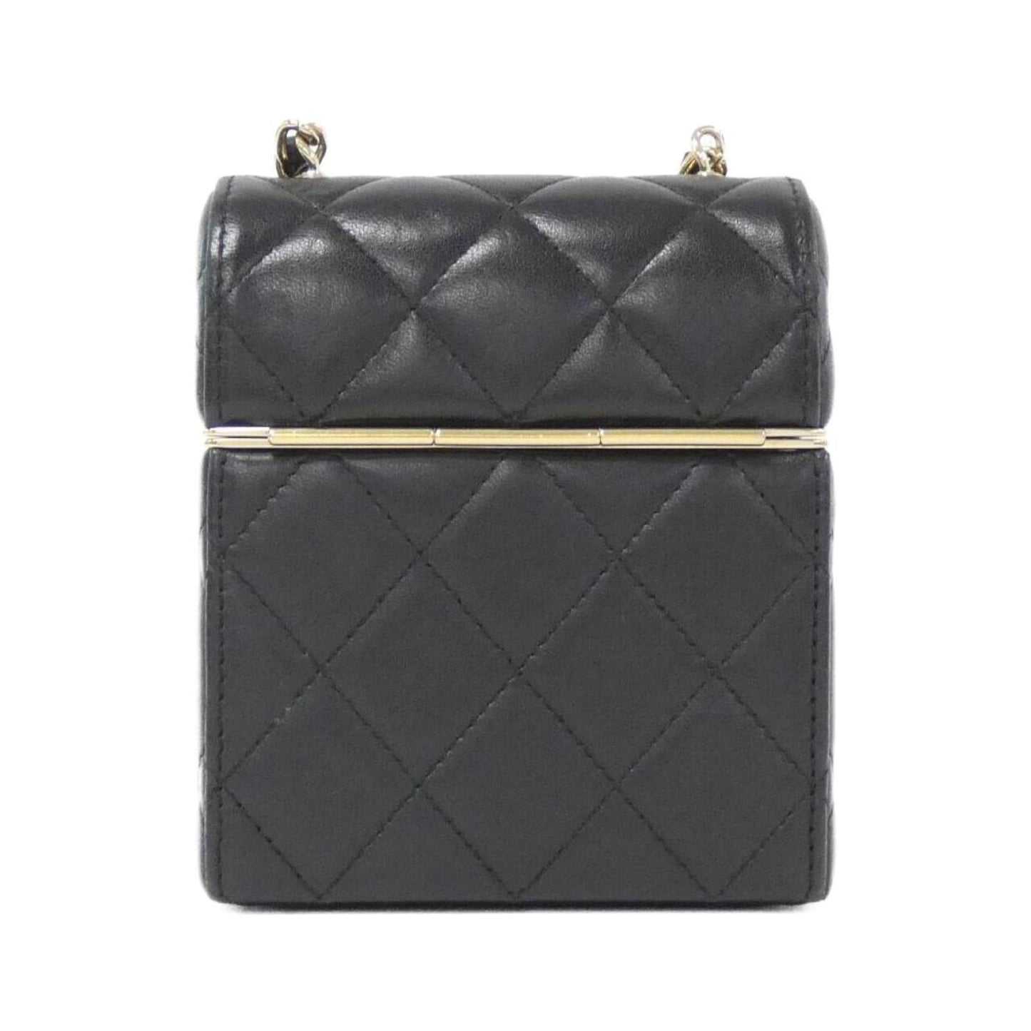 Chanel Leather Vanity Bag with Dust Bag  Card and Mirror